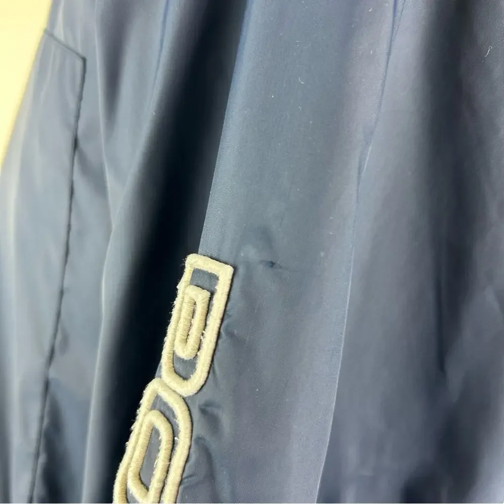Ralph Lauren Polo Jeans Vintage Windbreaker Fleece Lined‎ Spell Out Sleeve As-is